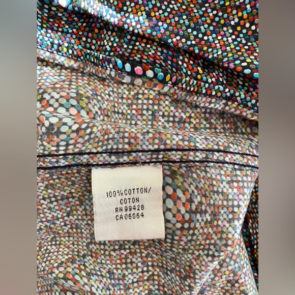 Bugatchi Shaped Fit Long Sleeve Print Button-Up Shirt Print. M. - Picture 8 of 11